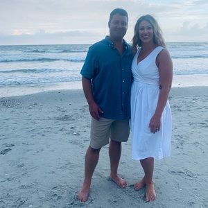 White jcrew wrap dress